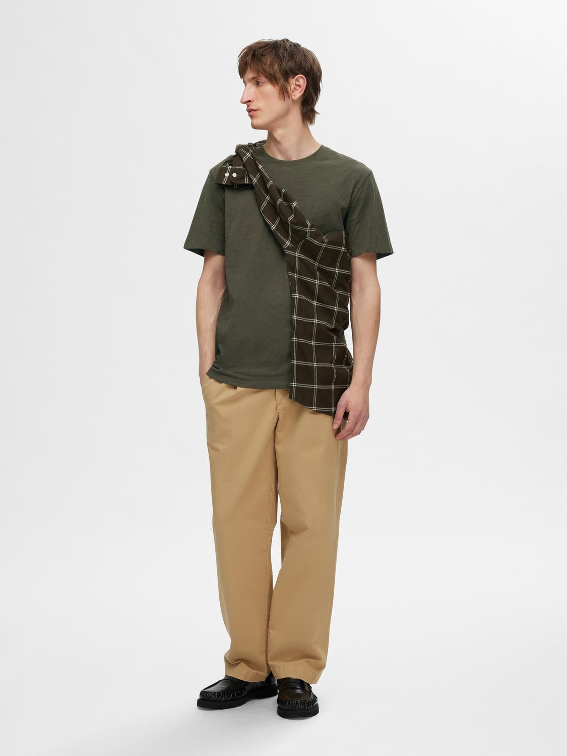 T-SHIRTS - Slhaspen Slub Ss O-Neck Tee Noos - - Hr Ravn