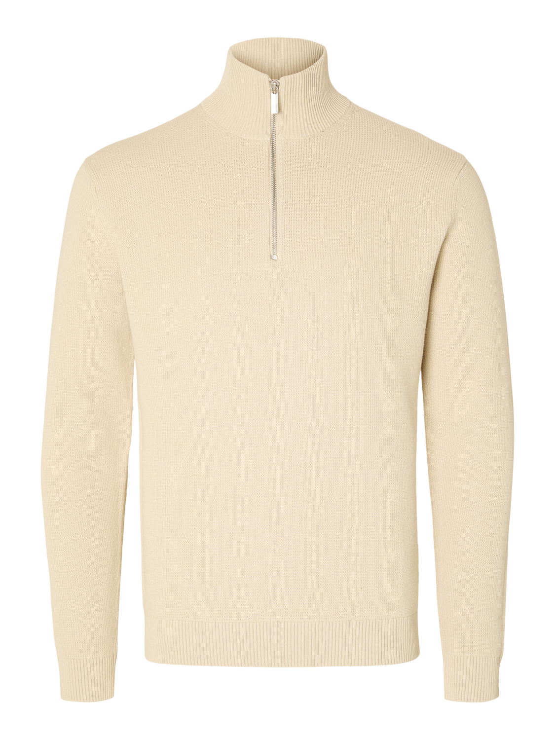 STRIK - Slhdane Ls Knit Structure Half Zip Noos - - Hr Ravn