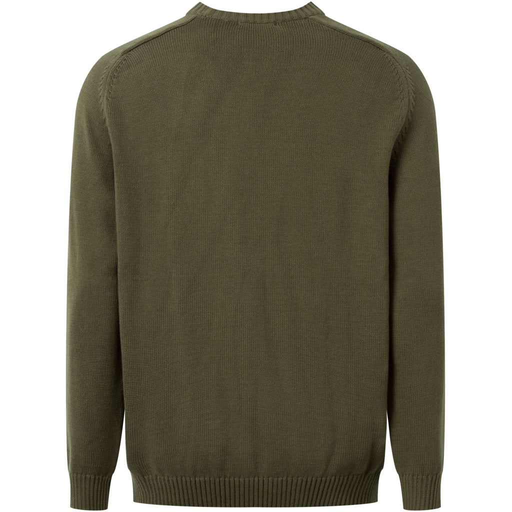 STRIK - Plain Knitted Crew Neck - - Hr Ravn