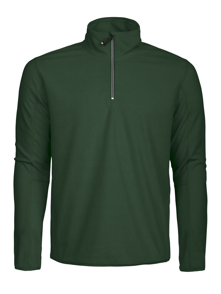 FLEECE & MIDLAYER - Melton Halfzip herre - - Hr Ravn
