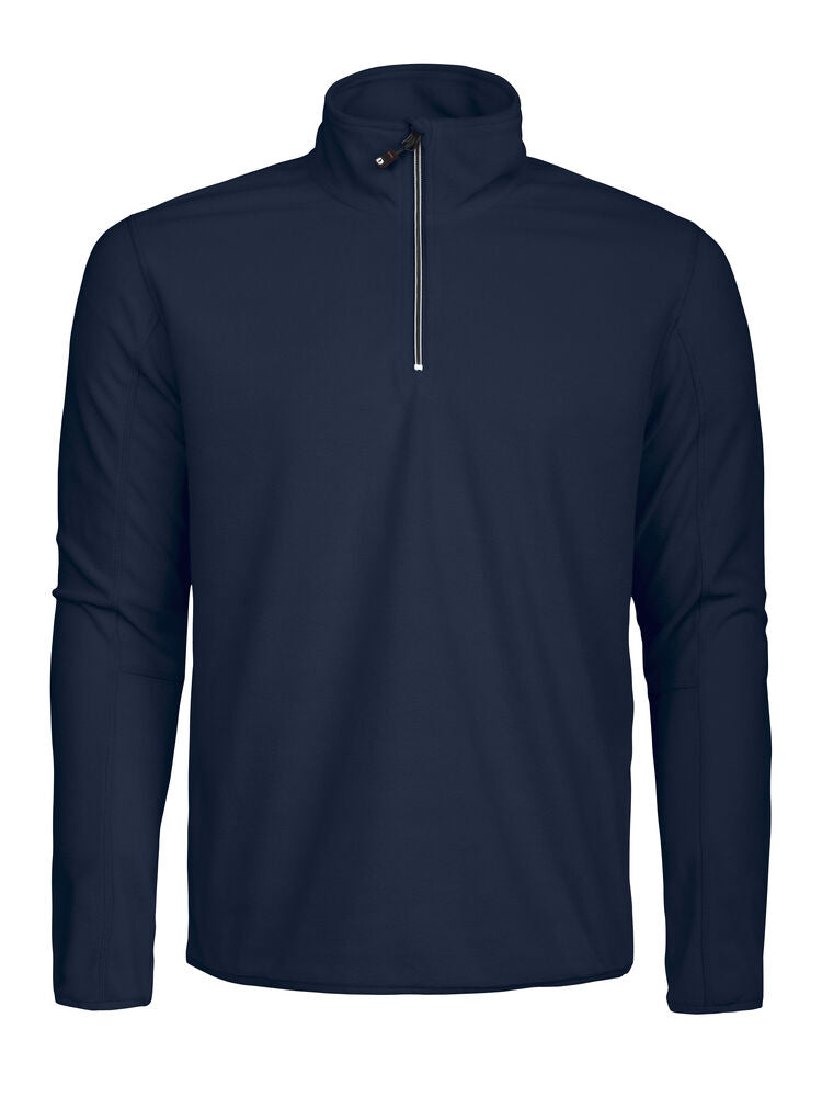 FLEECE & MIDLAYER - Melton Halfzip herre - - Hr Ravn