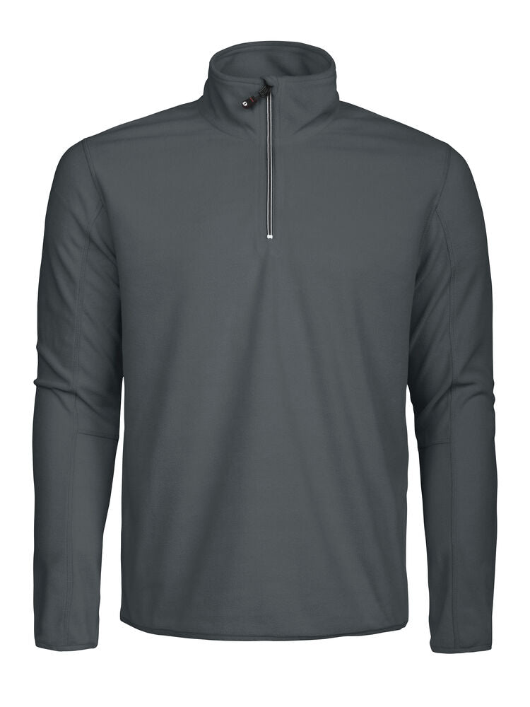 FLEECE & MIDLAYER - Melton Halfzip herre - - Hr Ravn