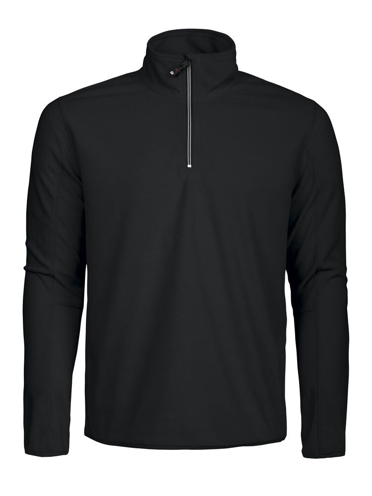 FLEECE & MIDLAYER - Melton Halfzip herre - - Hr Ravn