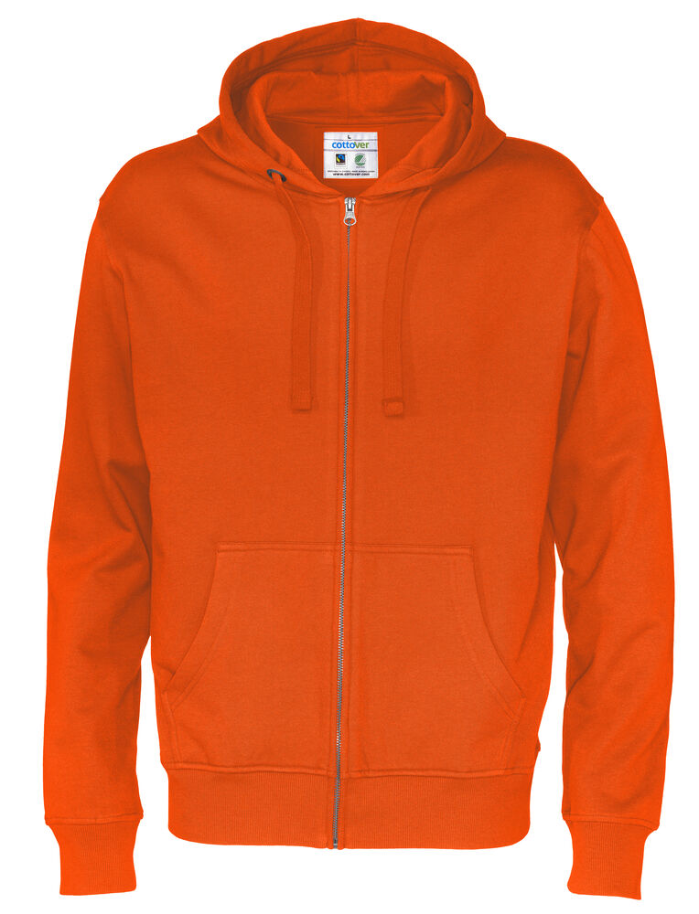 SWEATSHIRTS - Full Zip Hood herre - - Hr Ravn