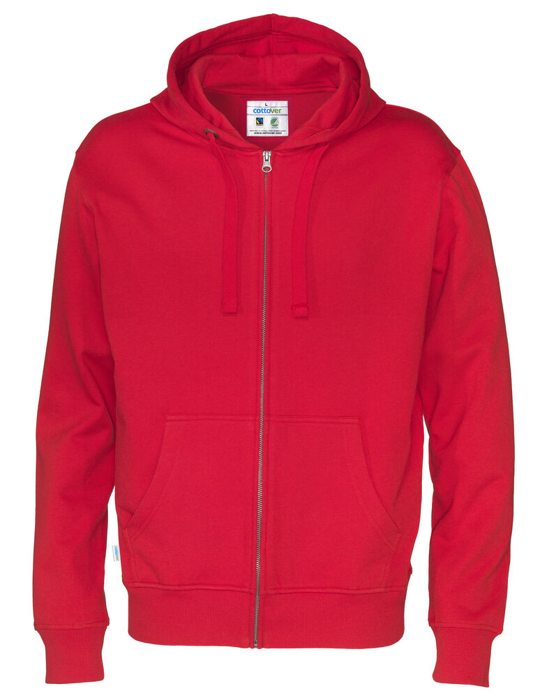 SWEATSHIRTS - Full Zip Hood herre - - Hr Ravn