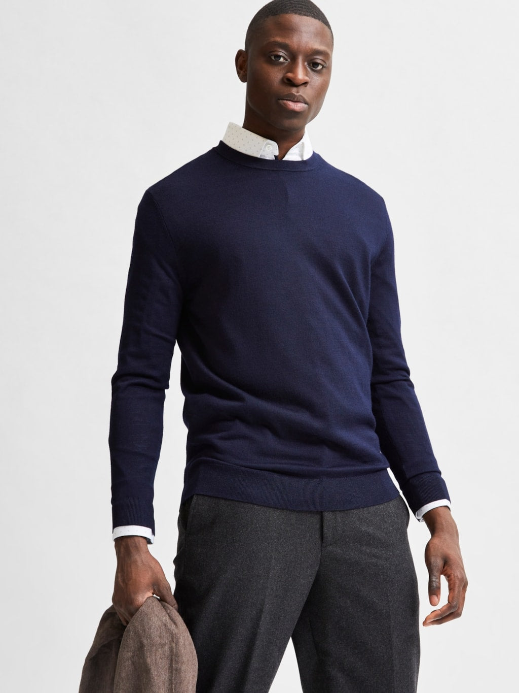 SLHTown Merino Knit - STRIK - - Hr Ravn