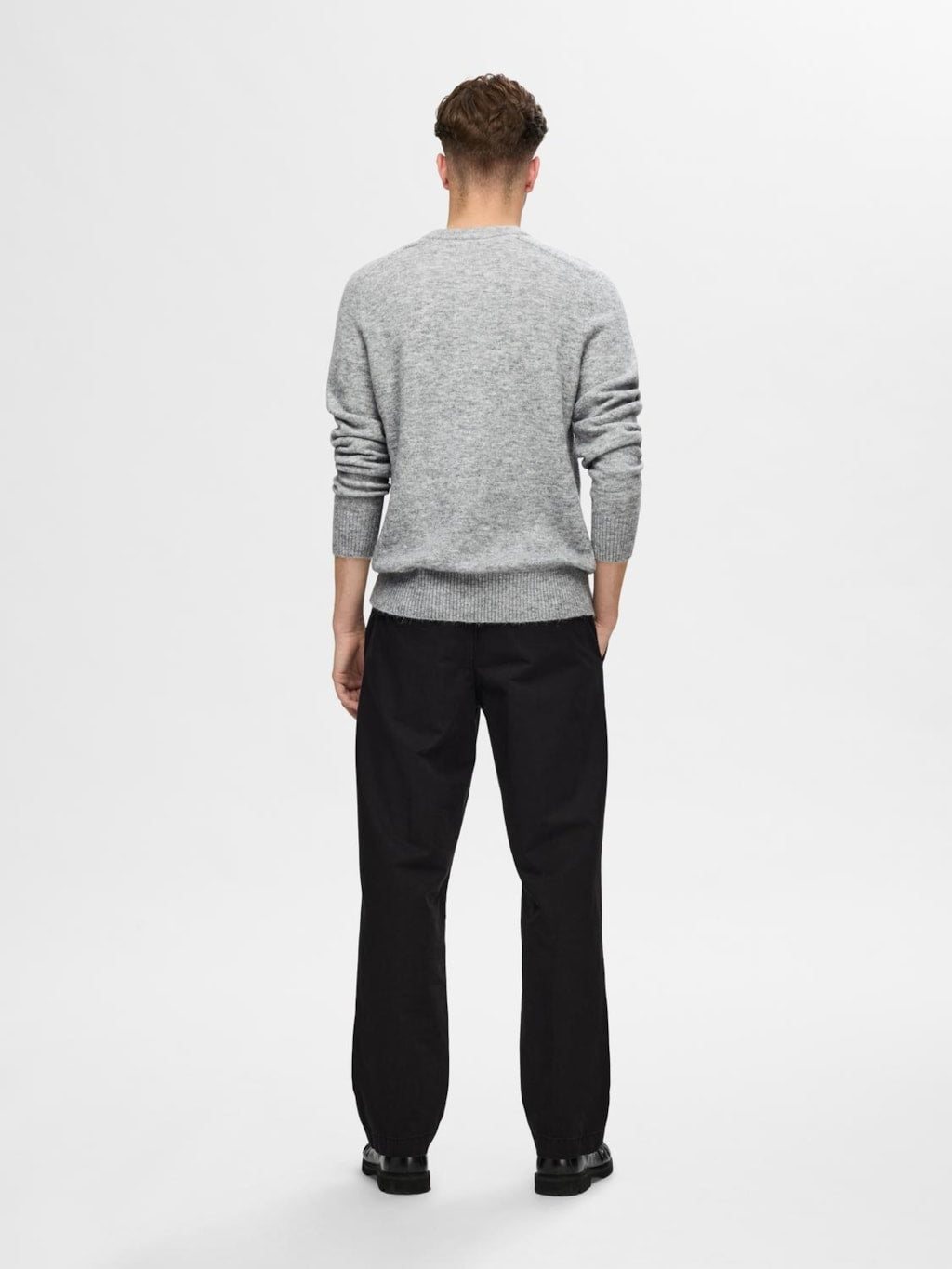 STRIK - SLHRAI LS KNIT CREW NECK - - Hr Ravn