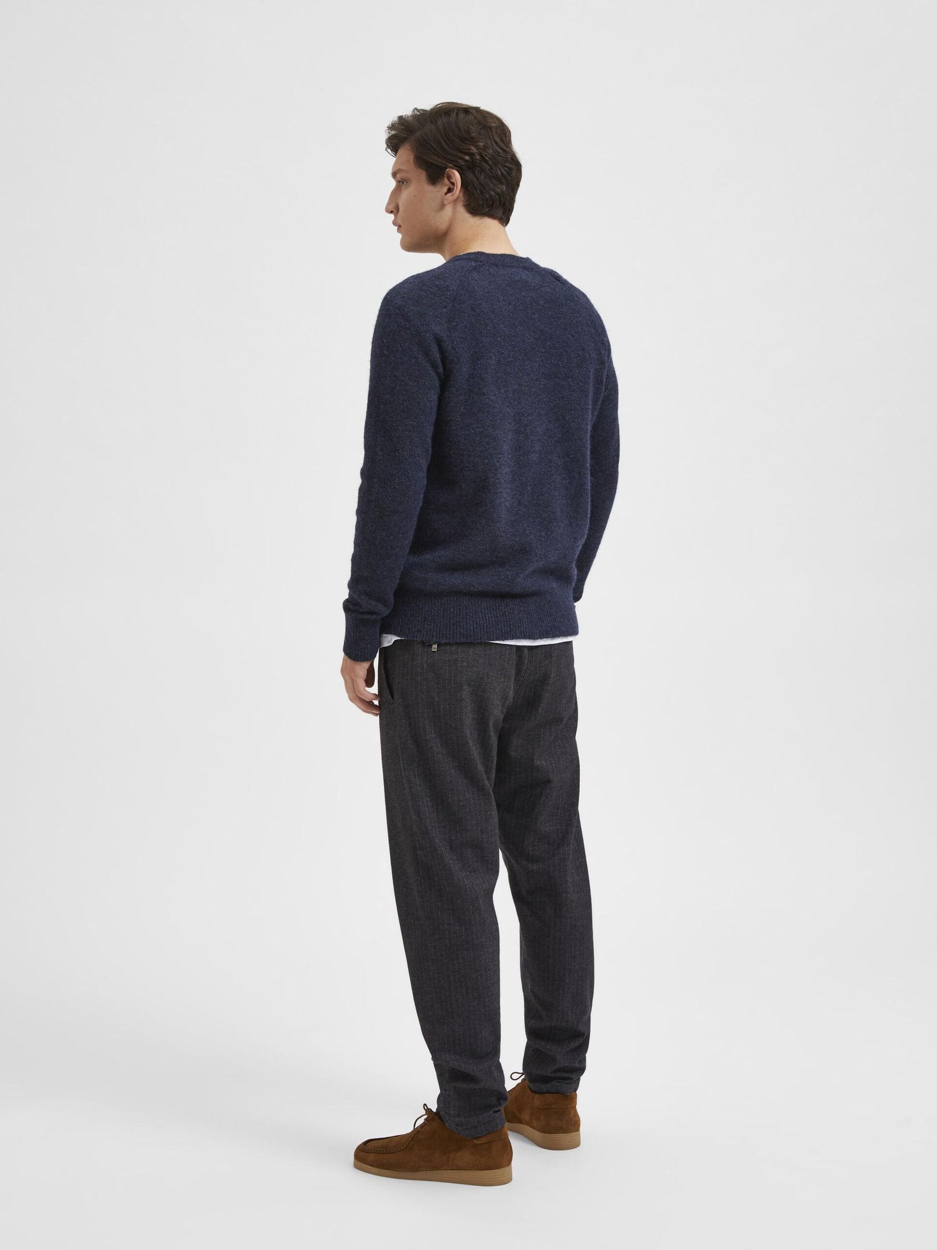 STRIK - SLHRAI LS KNIT CREW NECK - - Hr Ravn