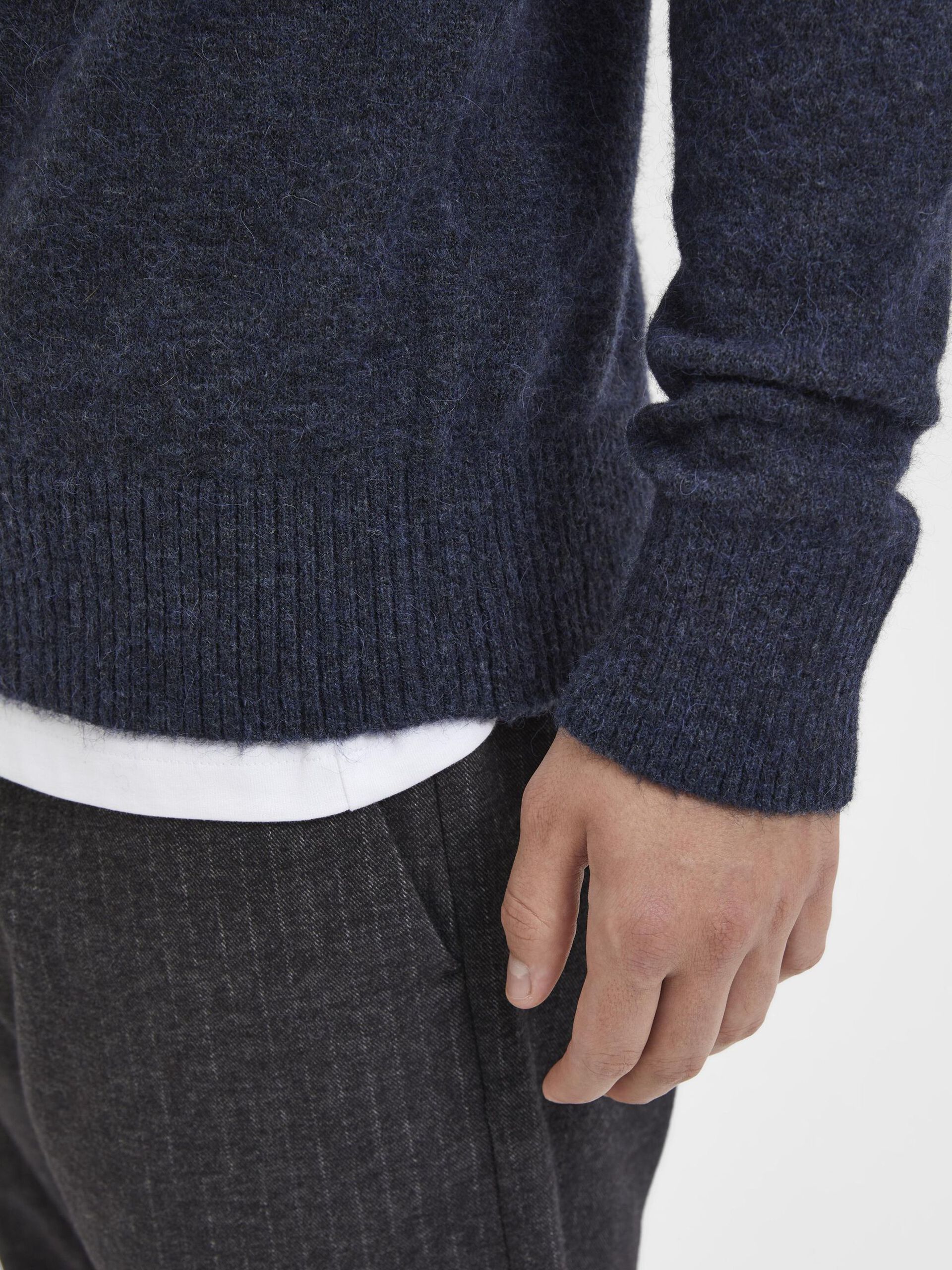STRIK - SLHRAI LS KNIT CREW NECK - - Hr Ravn