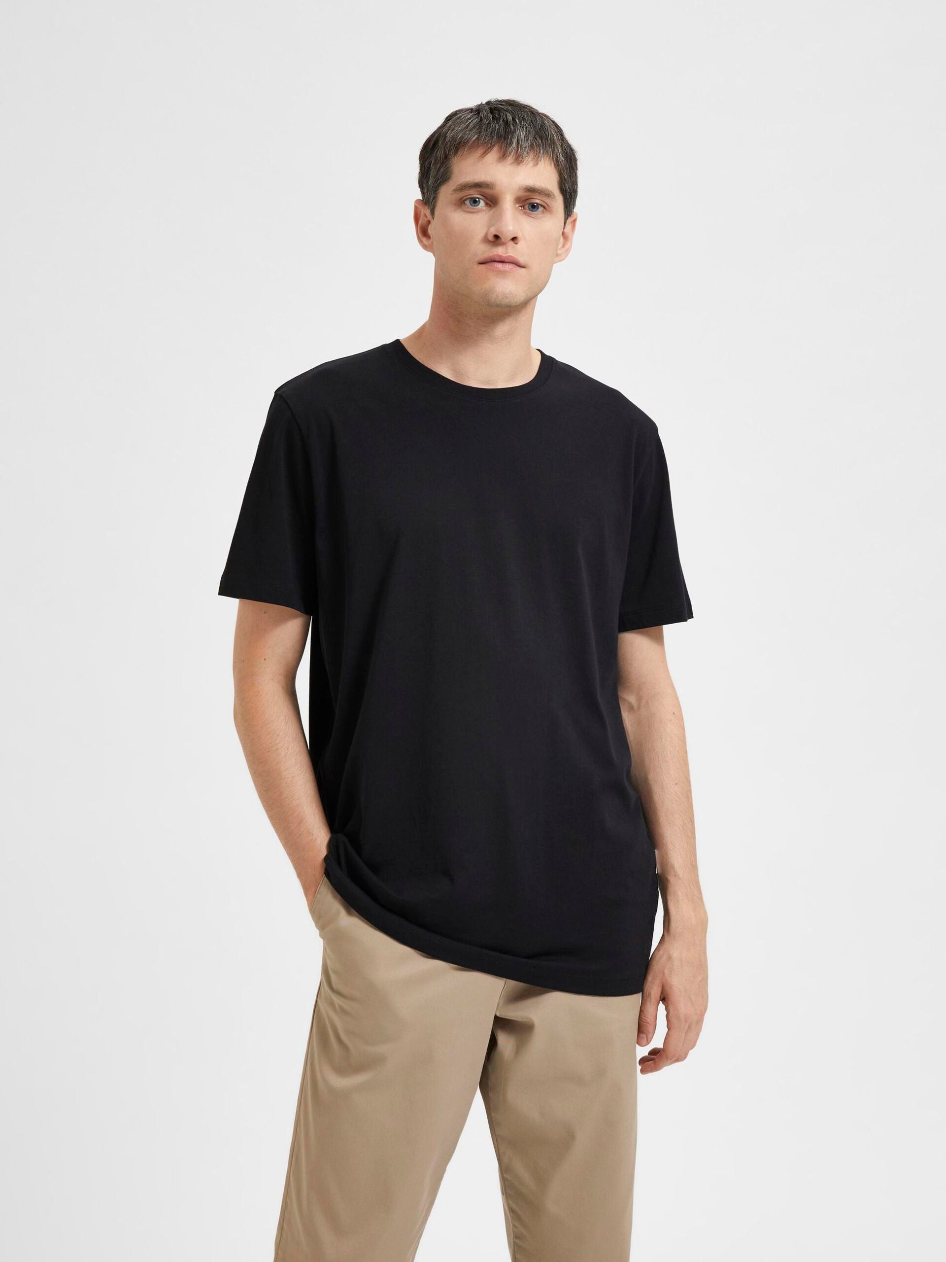T-SHIRTS - Slhaspen SS O-Neck - - Hr Ravn