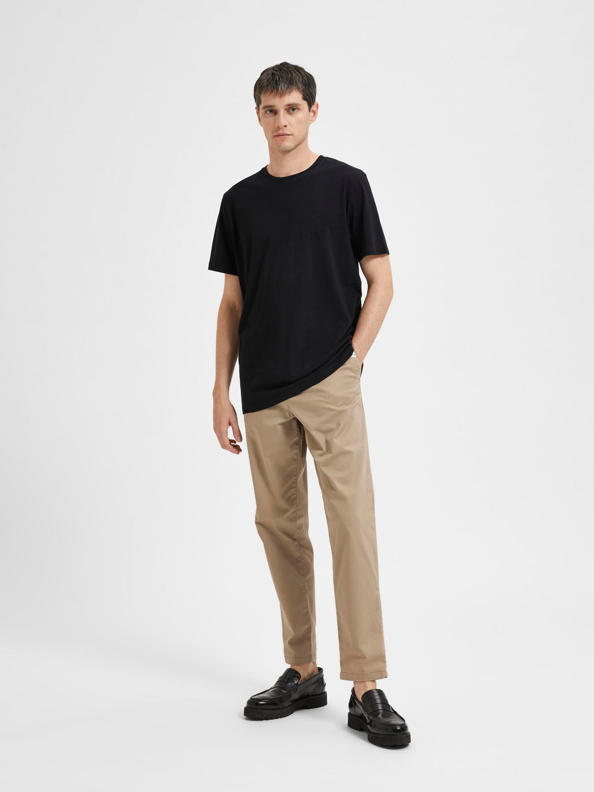 T-SHIRTS - Slhaspen SS O-Neck - - Hr Ravn