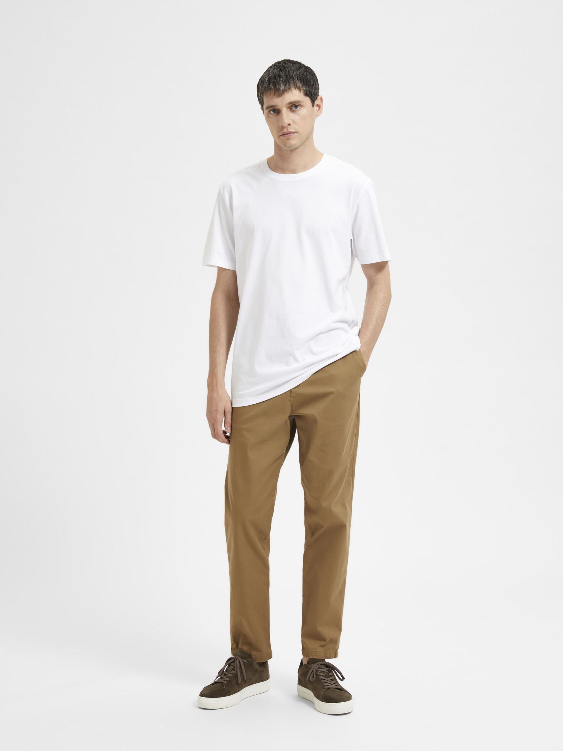 T-SHIRTS - Slhaspen SS O-Neck - - Hr Ravn