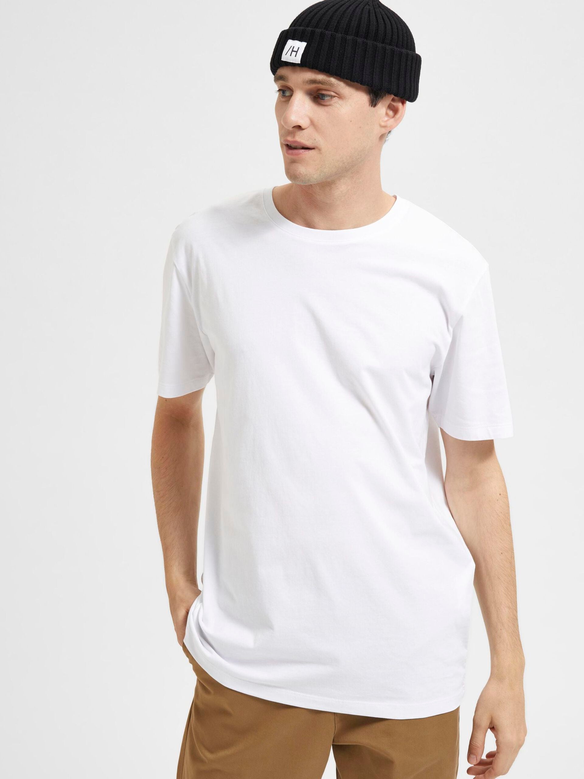 T-SHIRTS - Slhaspen SS O-Neck - - Hr Ravn