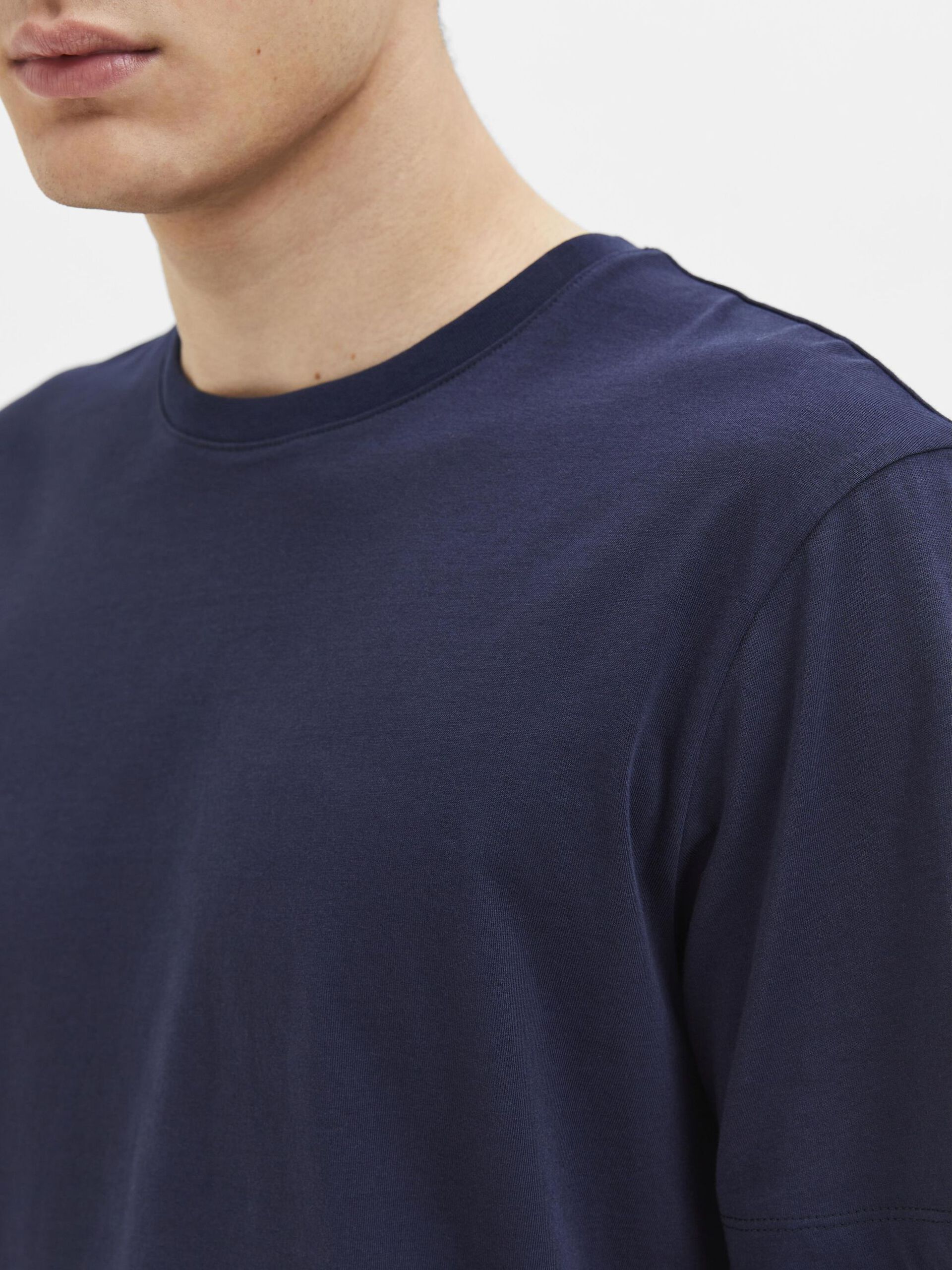T-SHIRTS - Slhaspen SS O-Neck - - Hr Ravn