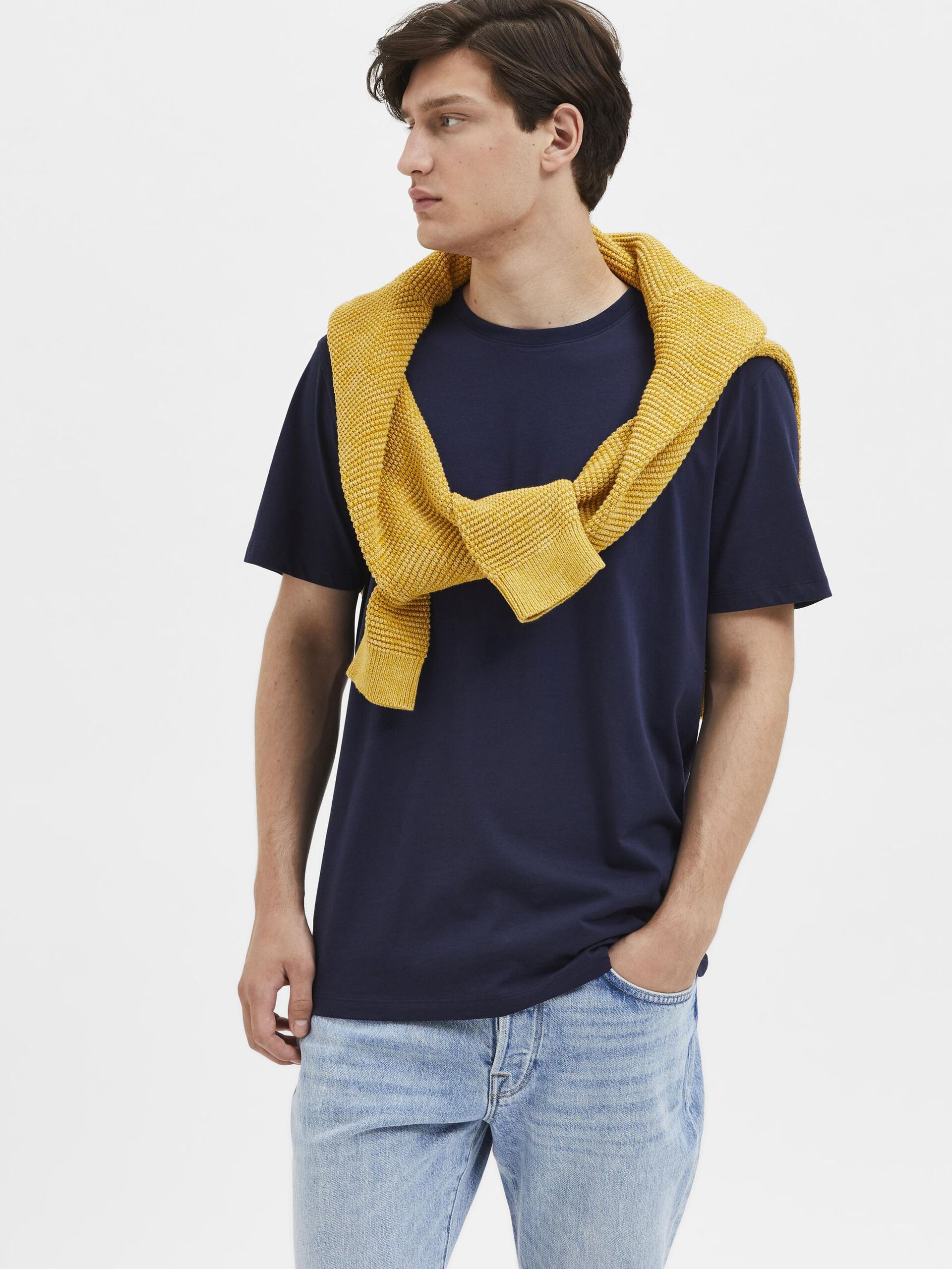 T-SHIRTS - Slhaspen SS O-Neck - - Hr Ravn