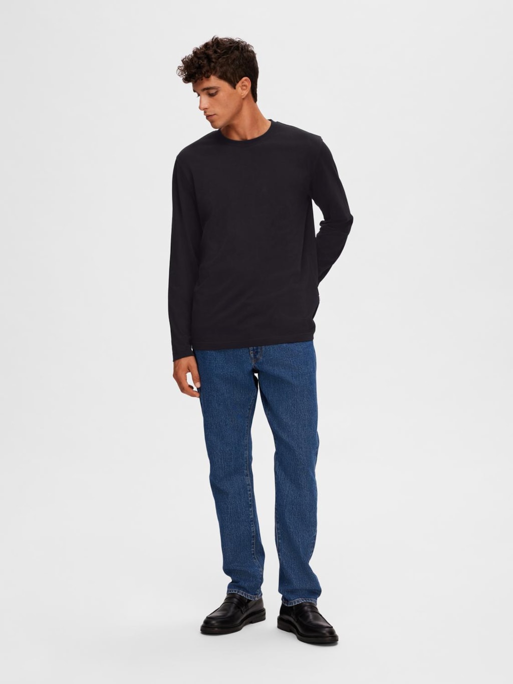 T-SHIRTS - SLHAspen LS Tee - - Hr Ravn