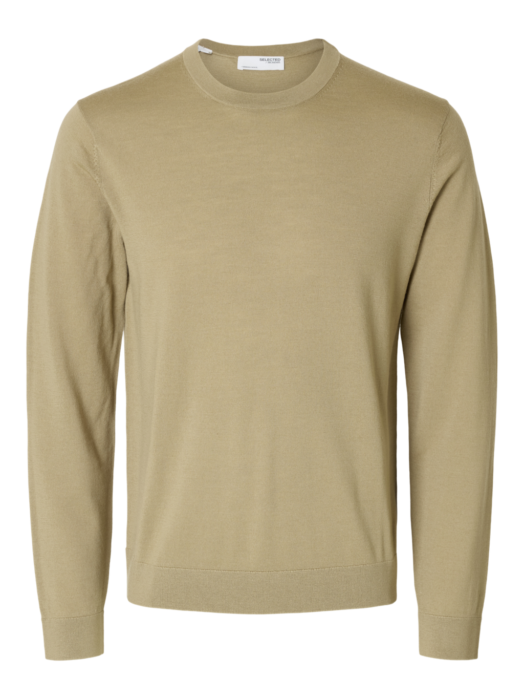 STRIK - SLHTRAY LS KNIT MERINO CREW NECK - - Hr Ravn