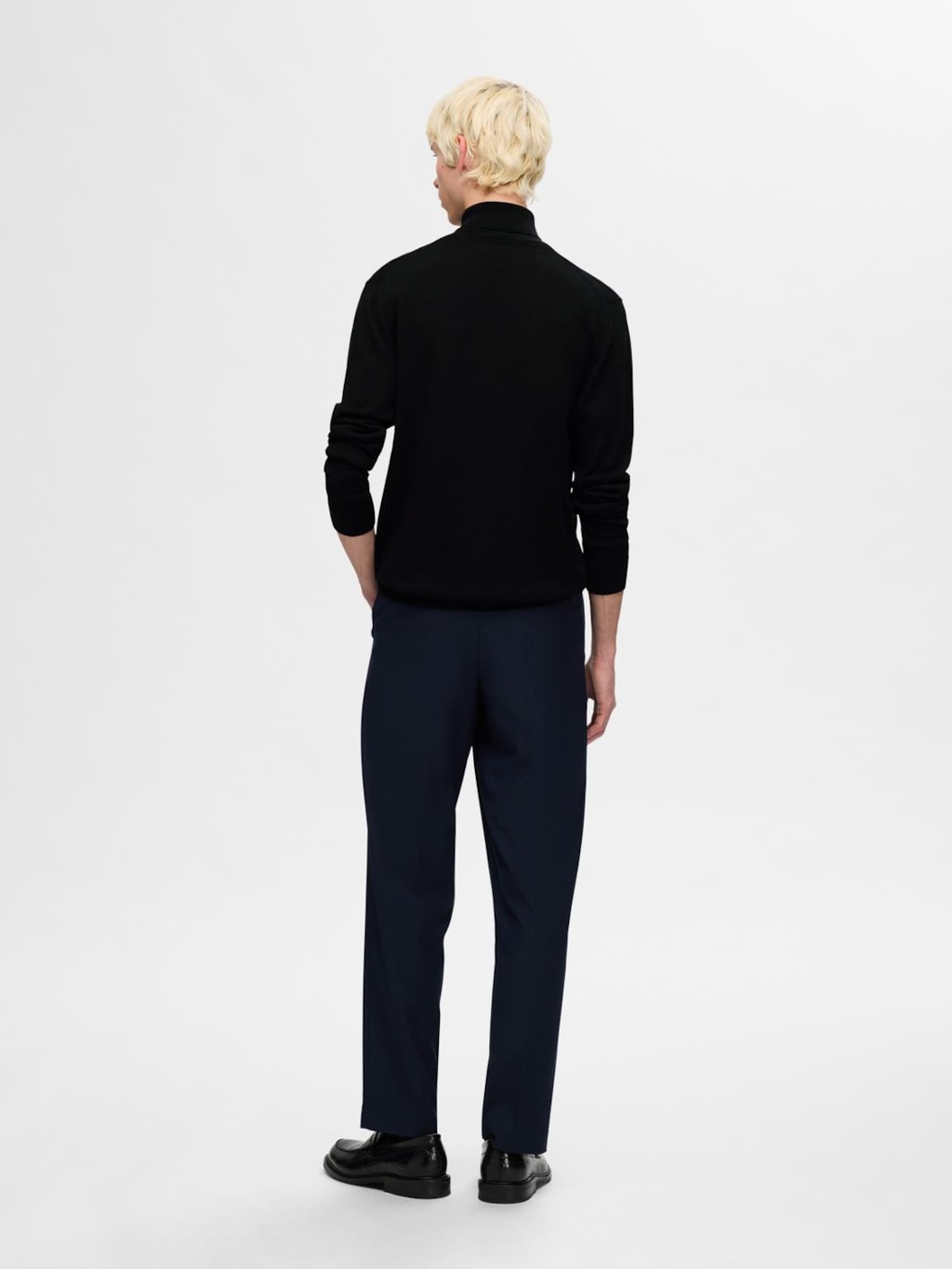 STRIK - SLHTRAY LS KNITMERINO ROLL NECK - - Hr Ravn