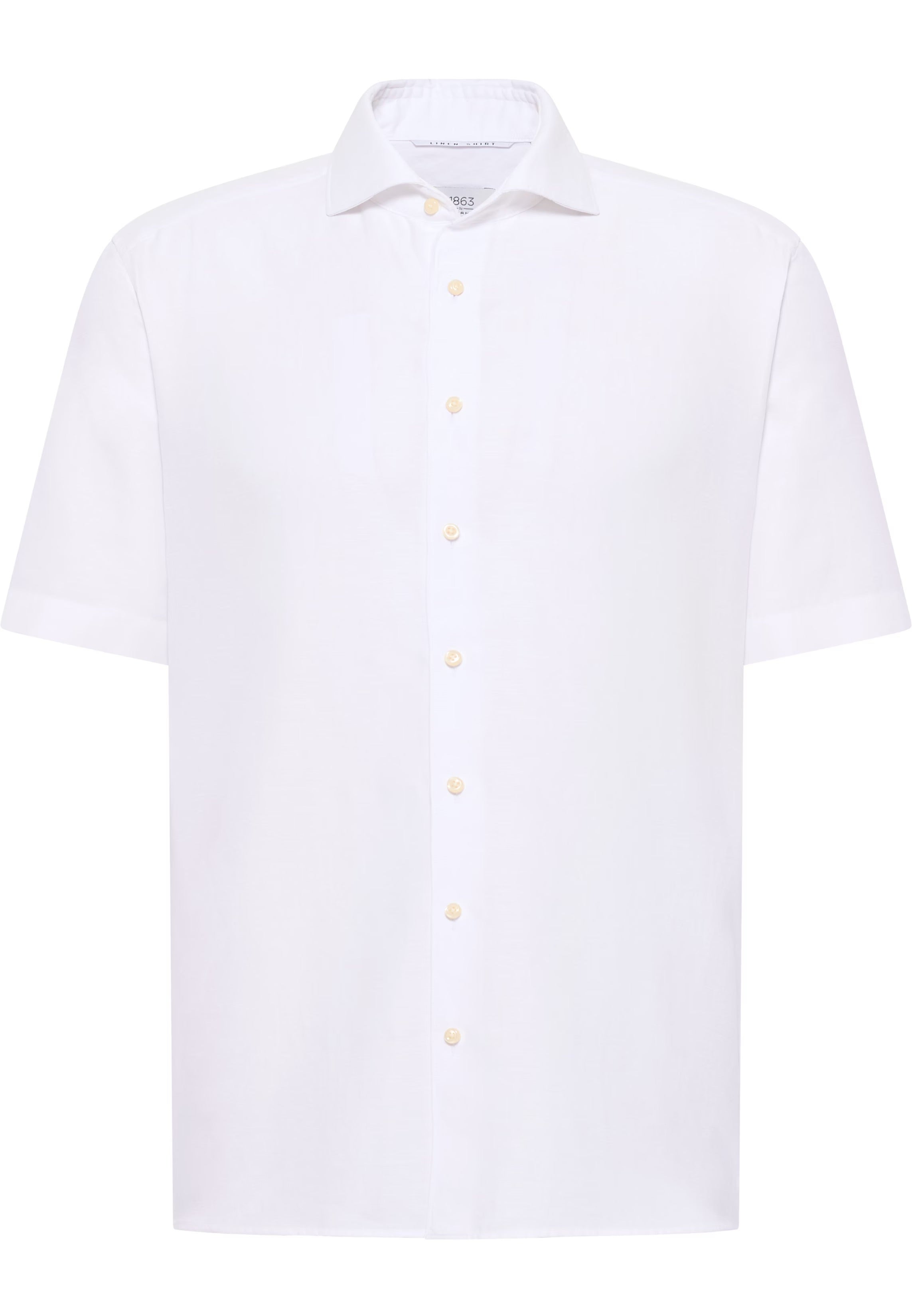 KORTE SKJORTER - Eterna Modern Fit Kortærmet Hør Skjorte - - Hr Ravn