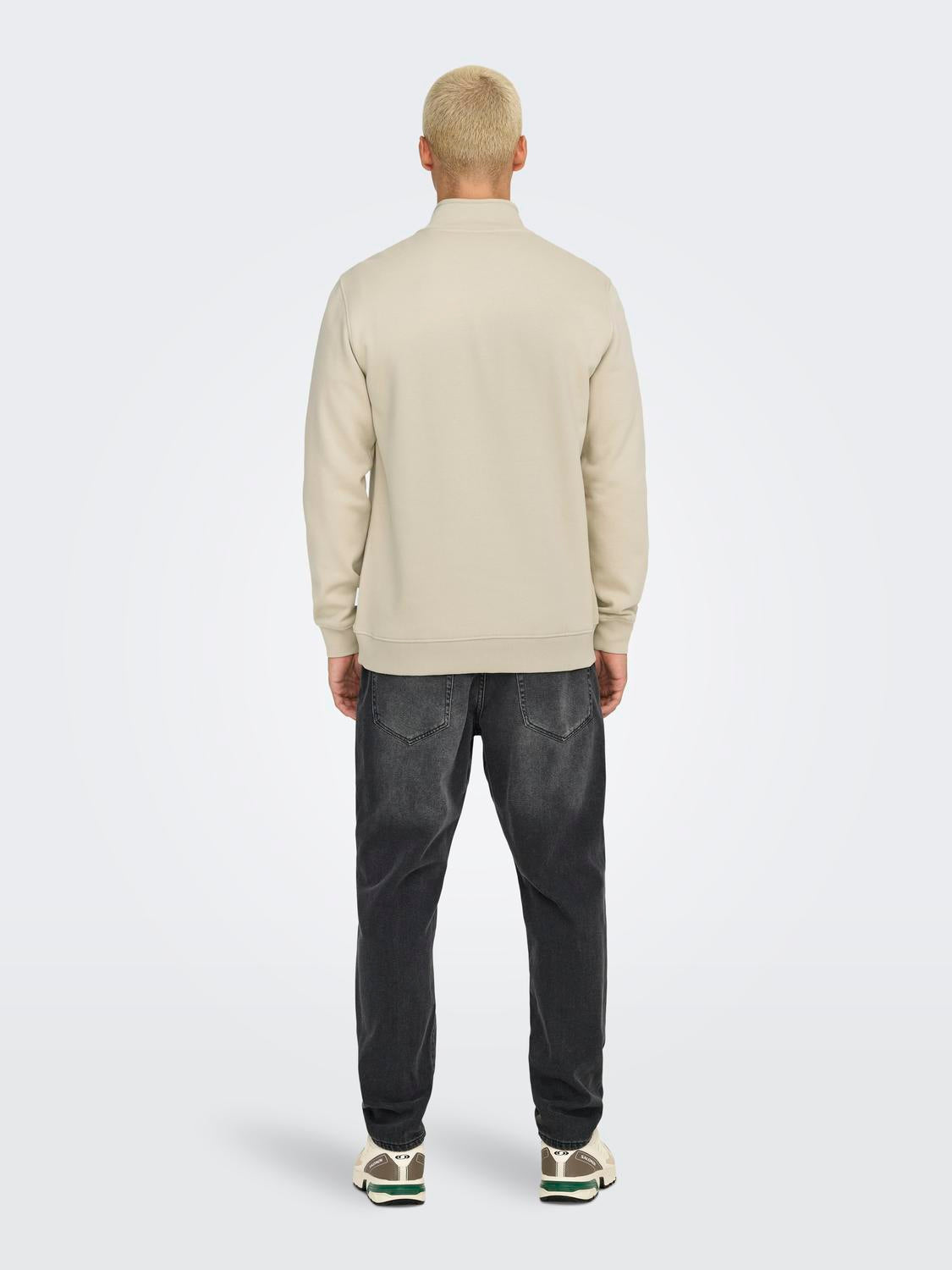 Onscurated Reg Half Zip Sweat Noos
