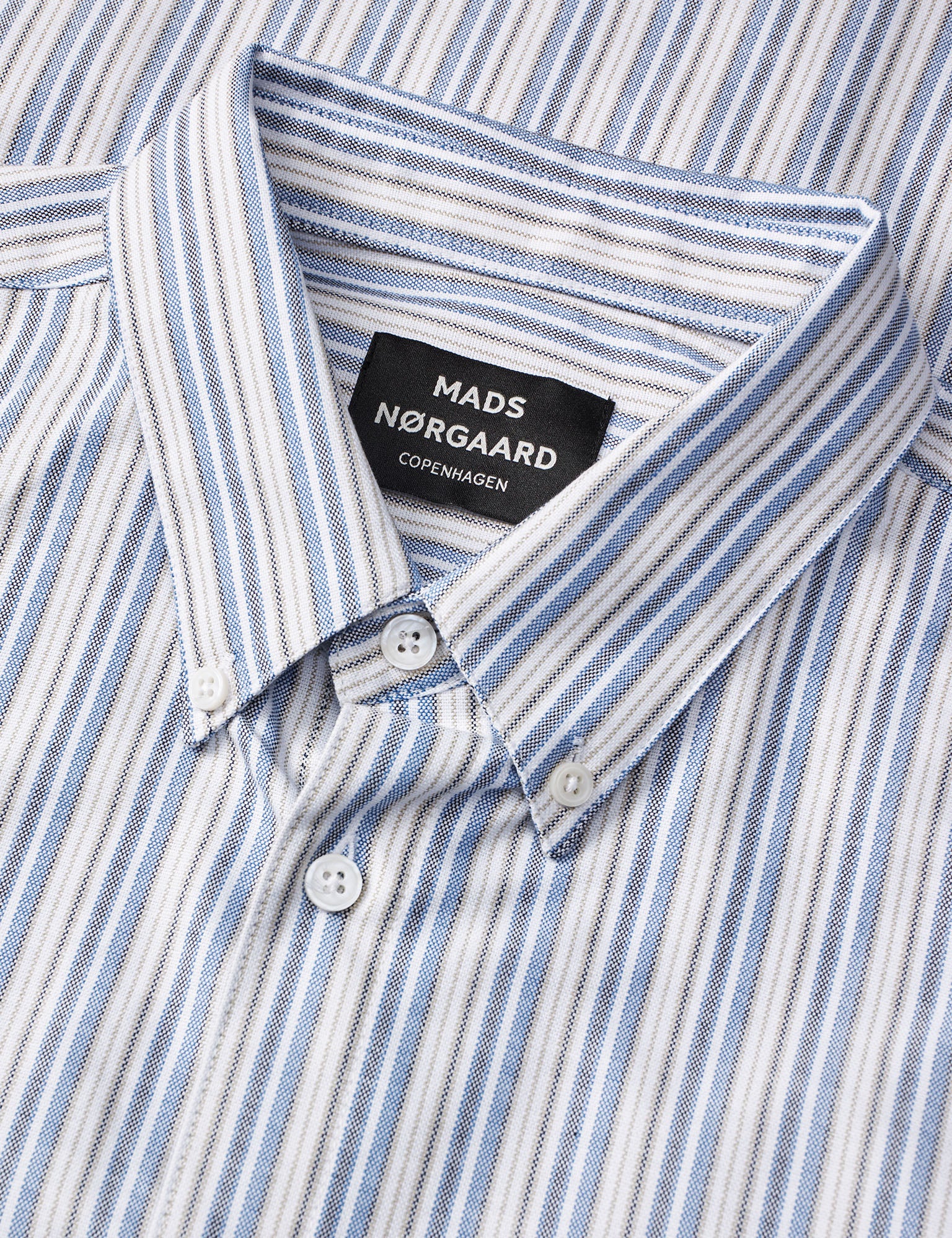 LANGÆRMEDE SKJORTER - Cotton Oxford Sune Stripe Shirt - - Hr Ravn