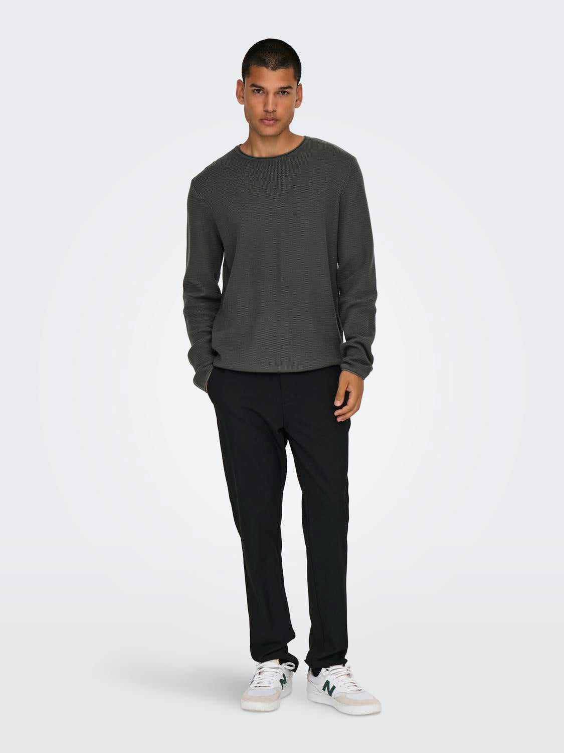 Onseric Reg 12 Struc Crew Knit Noos