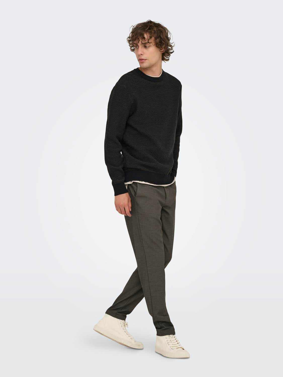 BUKSER - Onsbrad Life Slim Check 0184 Pant Noos - - Hr Ravn