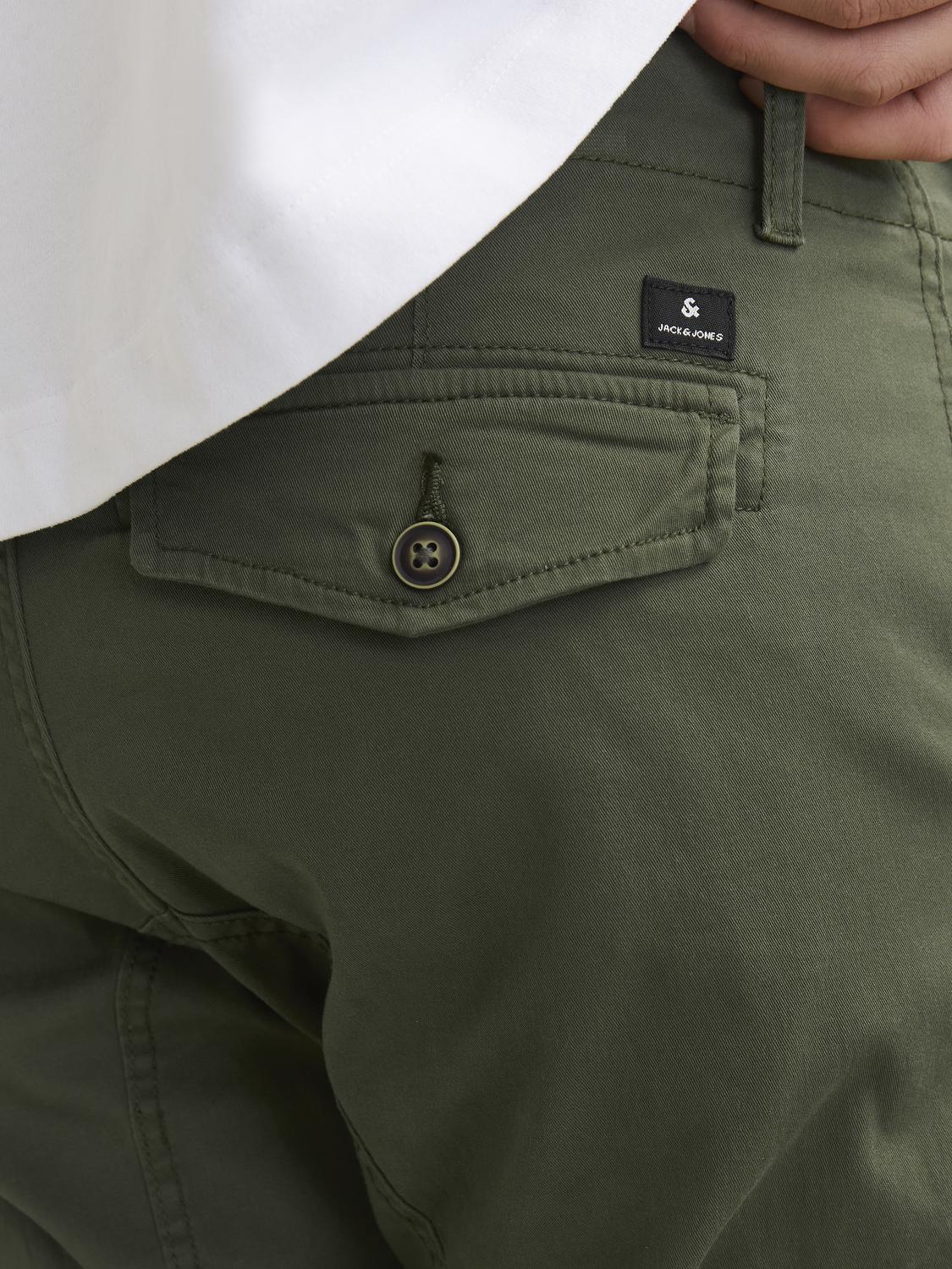 Cargo Pants - Jpstpaul Flake Cargo Olive Night Noos - - Hr Ravn