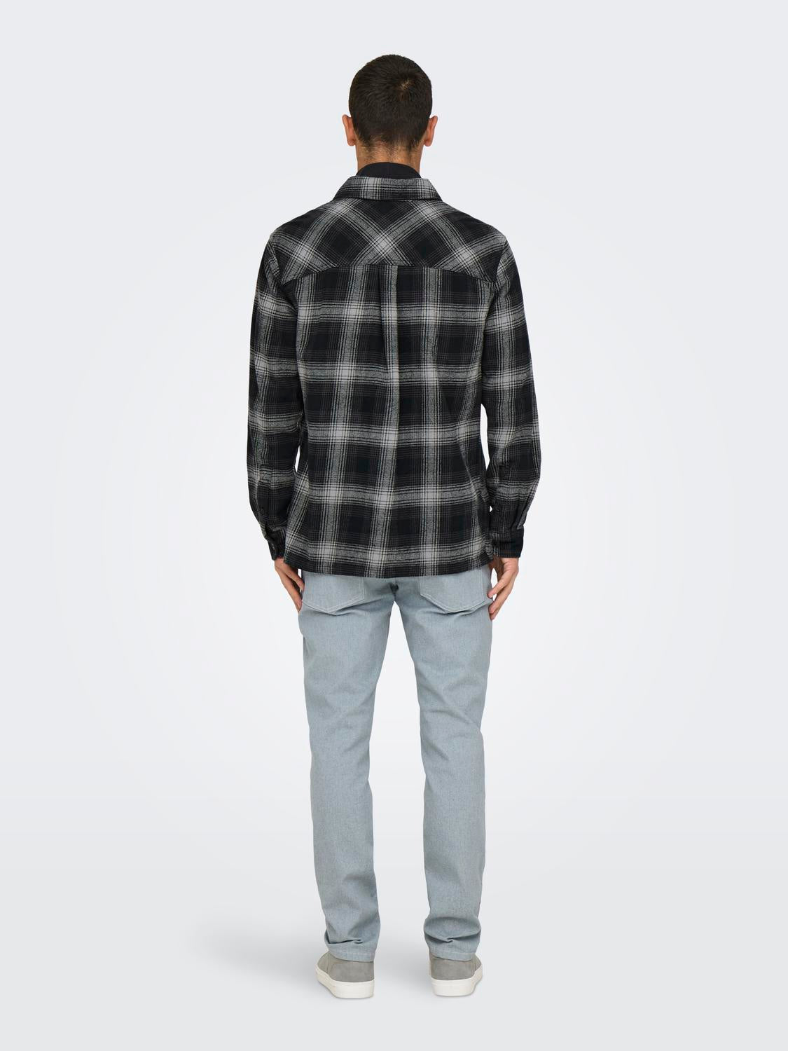 OVERSHIRT - Onscedric Life Check Overshirt Noos - - Hr Ravn
