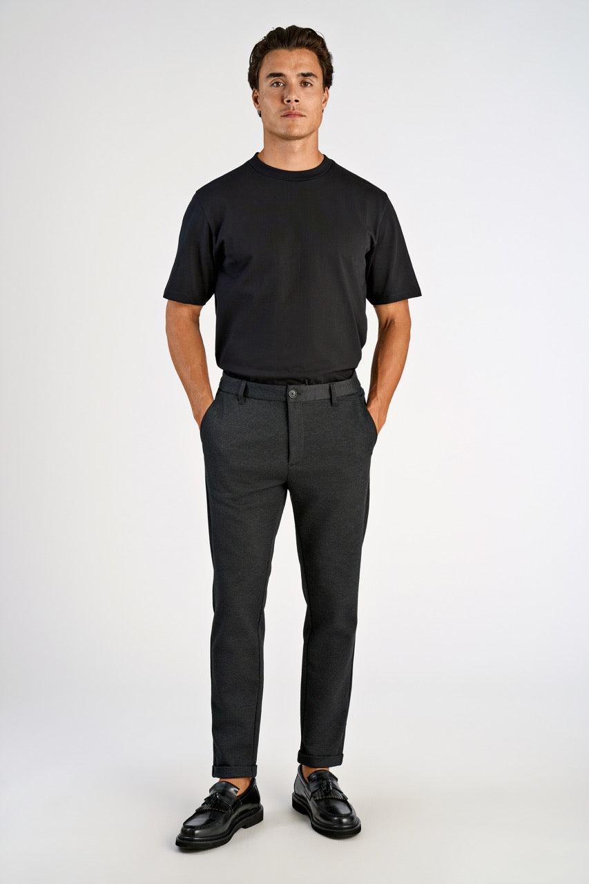 BUKSER - Superflex knitted cropped pant -  - Hr Ravn