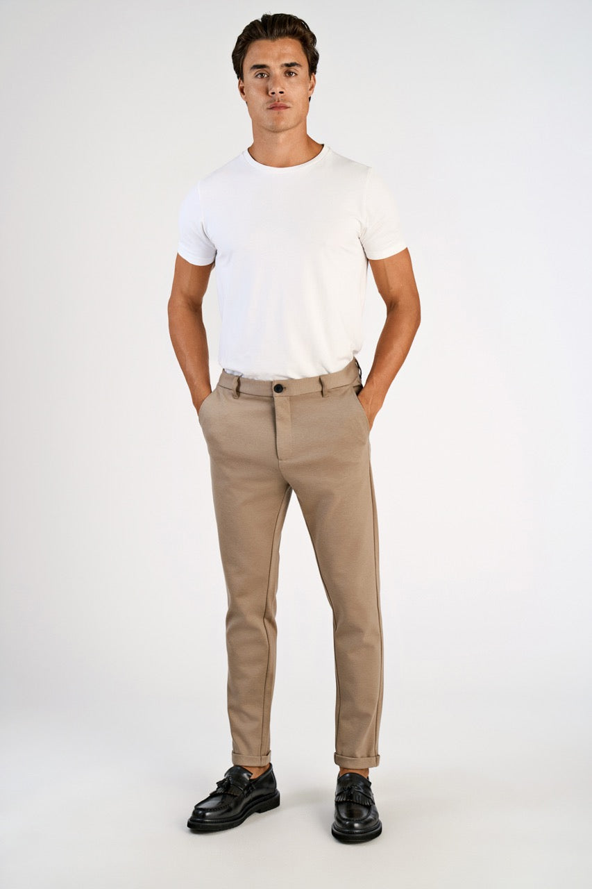 BUKSER - Superflex knitted cropped pant -  - Hr Ravn