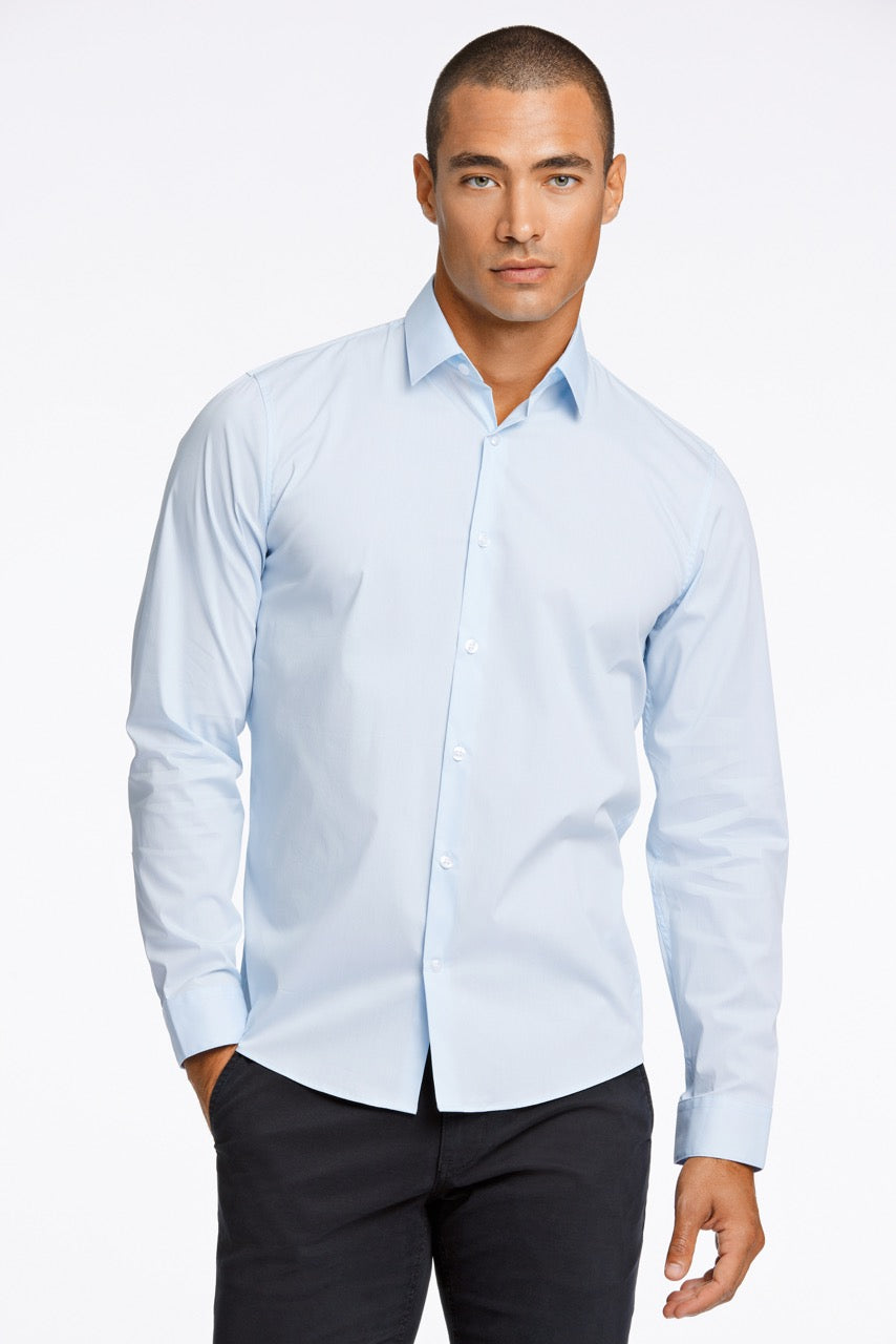 LANGE SKJORTER - Superflex poplin shirt L/S -  - Hr Ravn