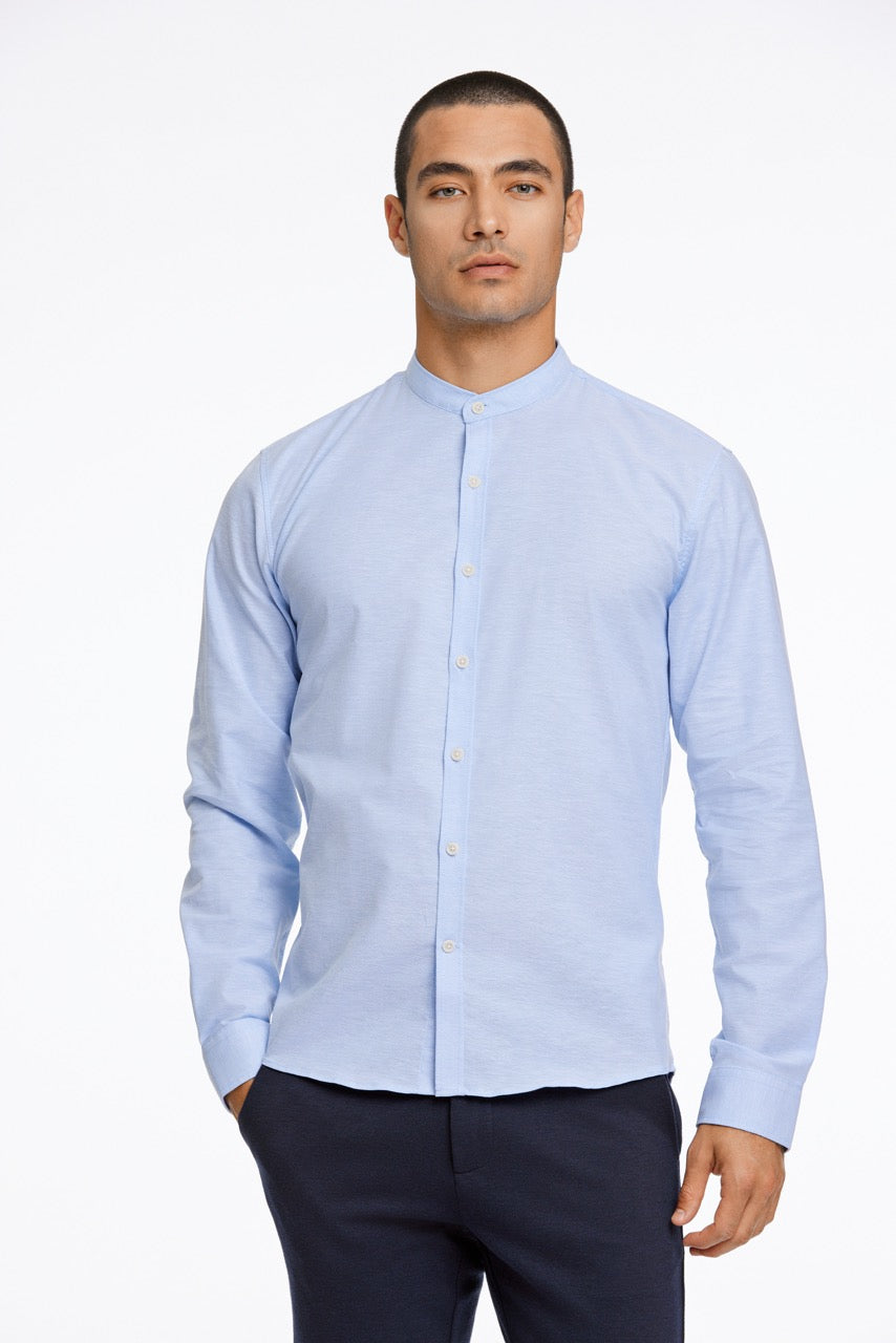 LANGE SKJORTER - Oxford mandarin superflex L/S -  - Hr Ravn