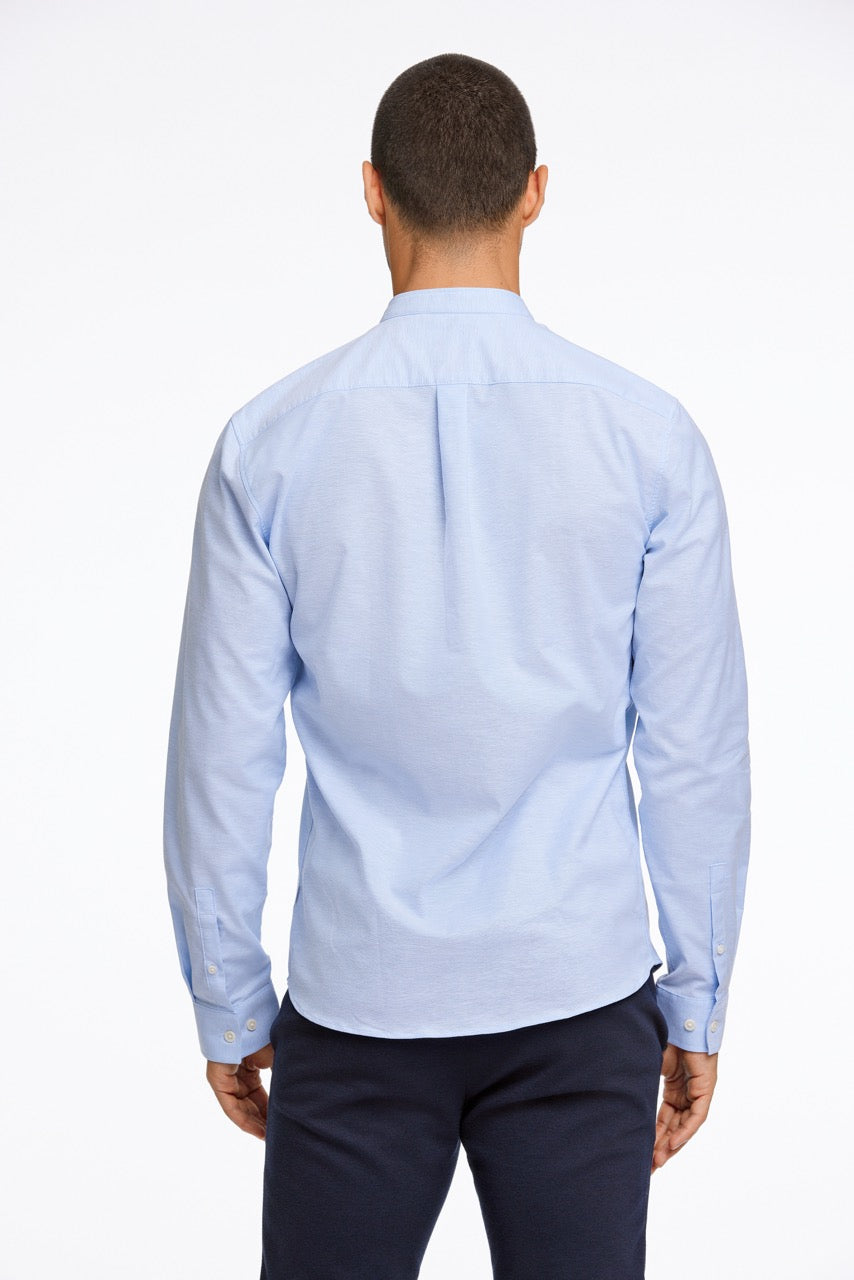 LANGE SKJORTER - Oxford mandarin superflex L/S -  - Hr Ravn