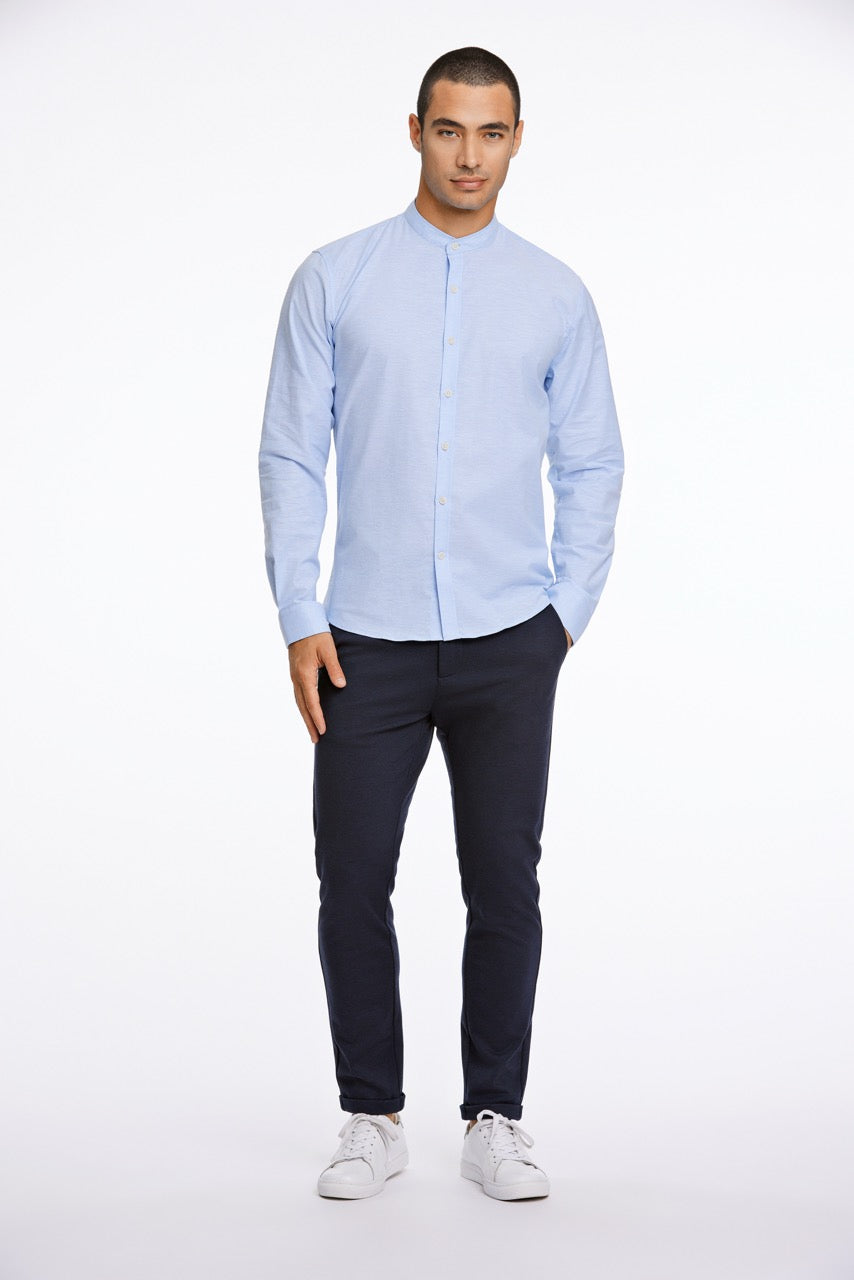 LANGE SKJORTER - Oxford mandarin superflex L/S -  - Hr Ravn