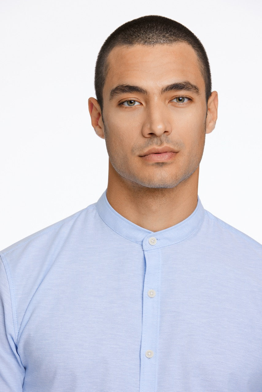 LANGE SKJORTER - Oxford mandarin superflex L/S -  - Hr Ravn