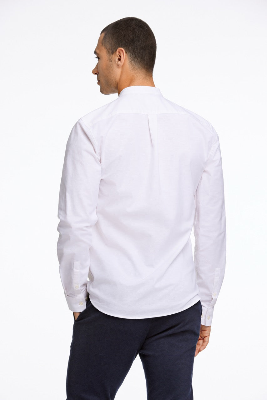 LANGE SKJORTER - Oxford mandarin superflex L/S -  - Hr Ravn