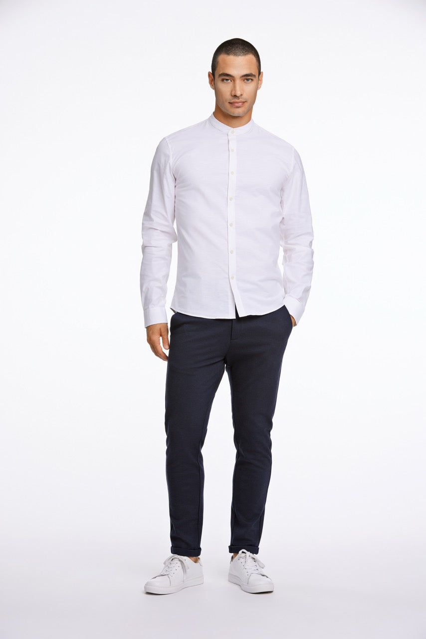 LANGE SKJORTER - Oxford mandarin superflex L/S -  - Hr Ravn