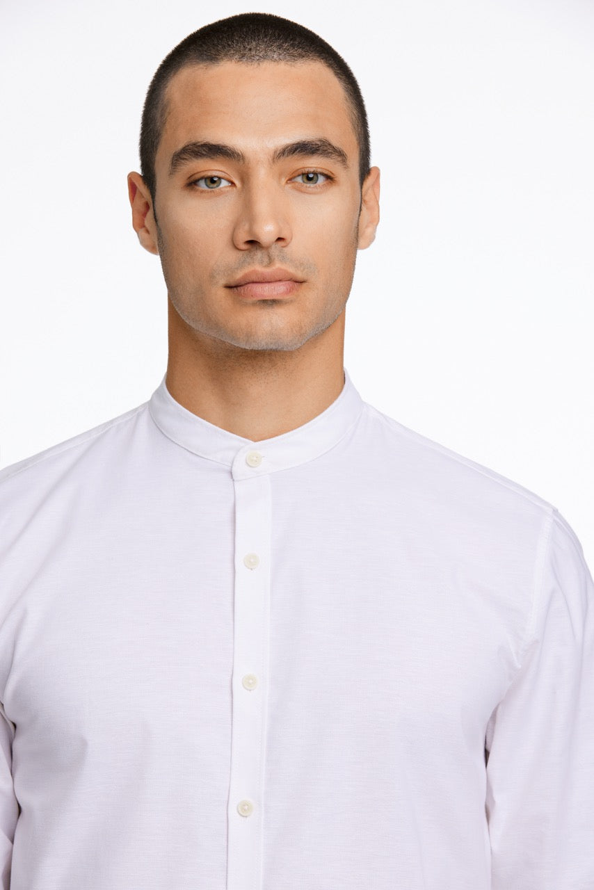 LANGE SKJORTER - Oxford mandarin superflex L/S -  - Hr Ravn
