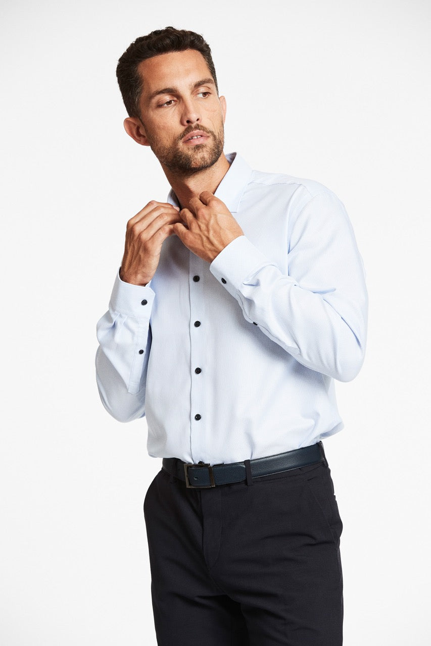 LANGE SKJORTER - 1927: Structure shirt WF L/S -  - Hr Ravn