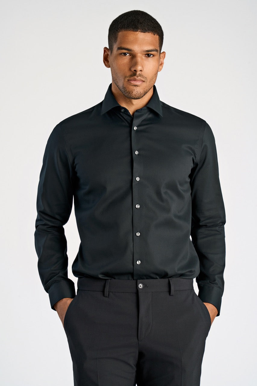 LANGE SKJORTER - Plain fine twill shirt, WF LS -  - Hr Ravn