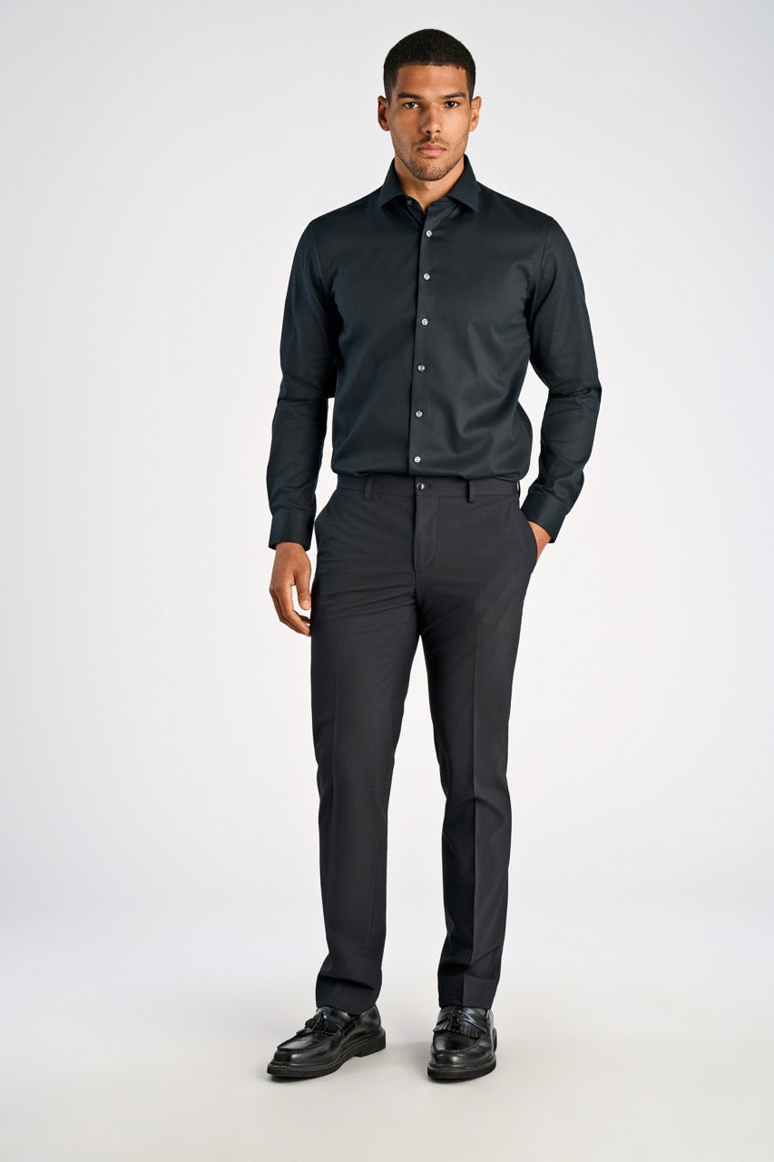 LANGE SKJORTER - Plain fine twill shirt, WF LS -  - Hr Ravn