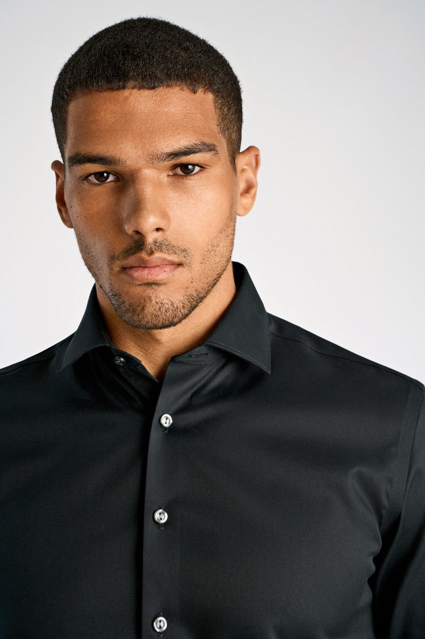 LANGE SKJORTER - Plain fine twill shirt, WF LS -  - Hr Ravn