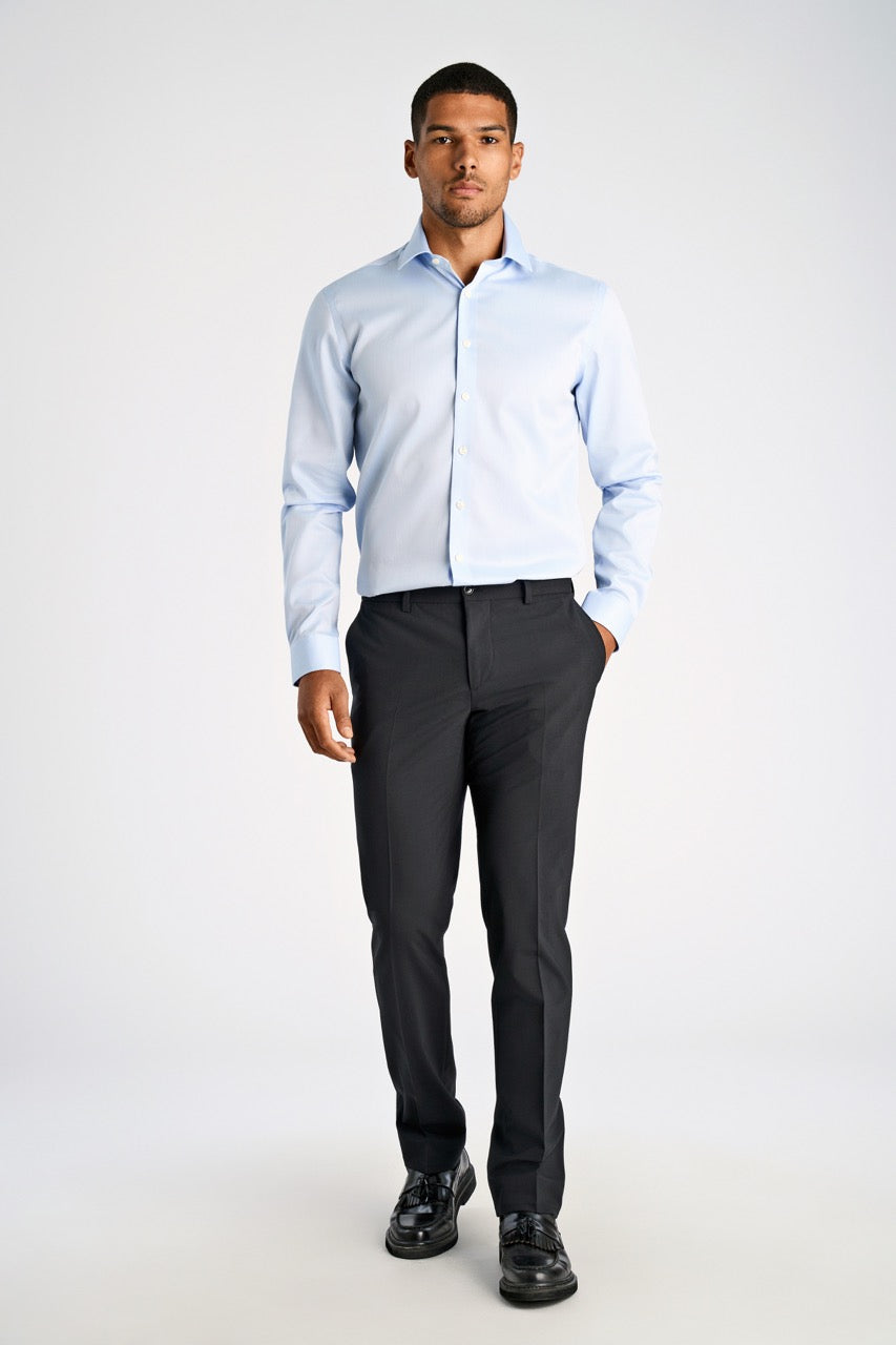 LANGE SKJORTER - Plain fine twill shirt, WF LS -  - Hr Ravn