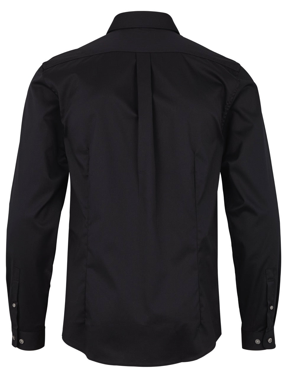 Plain twill stretch shirt L/S