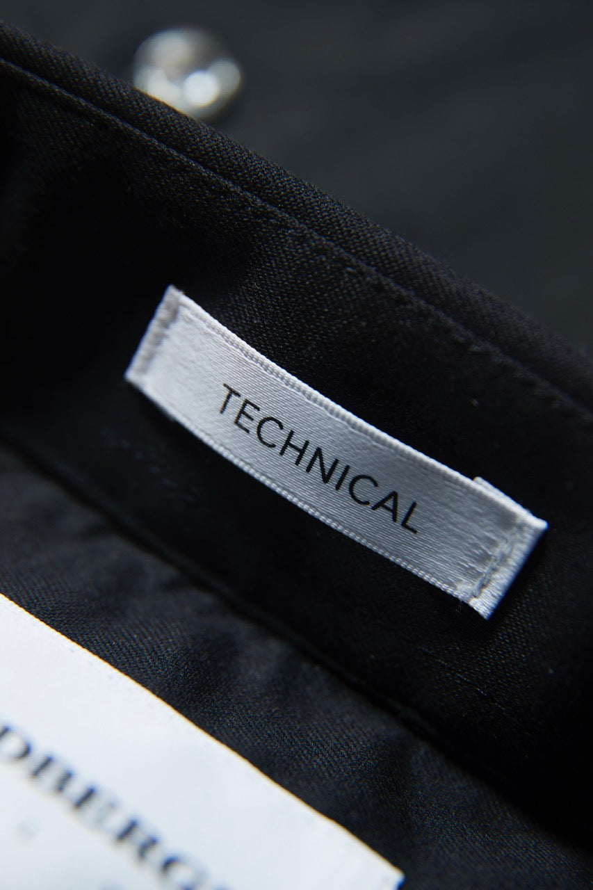 Plain twill stretch shirt L/S