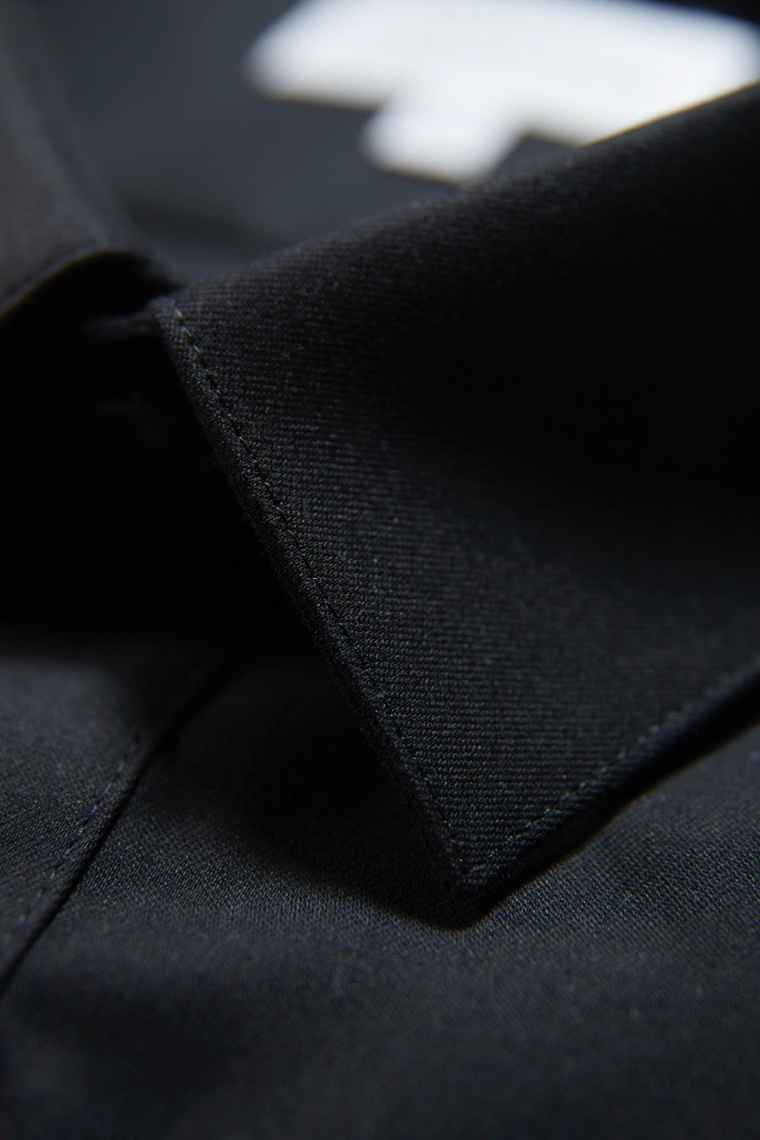 Plain twill stretch shirt L/S