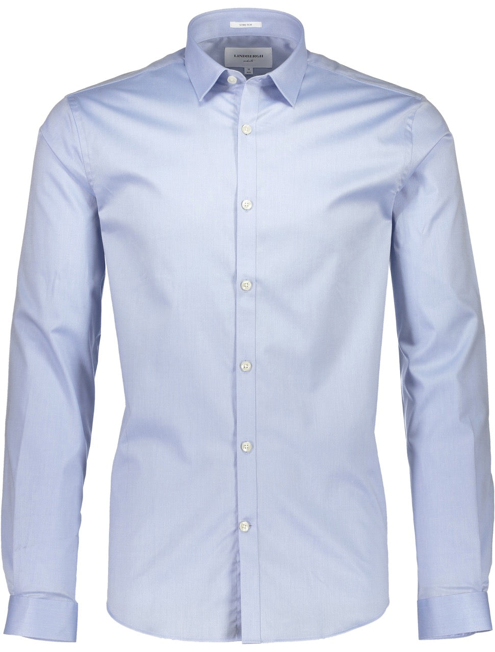 Plain twill stretch shirt L/S