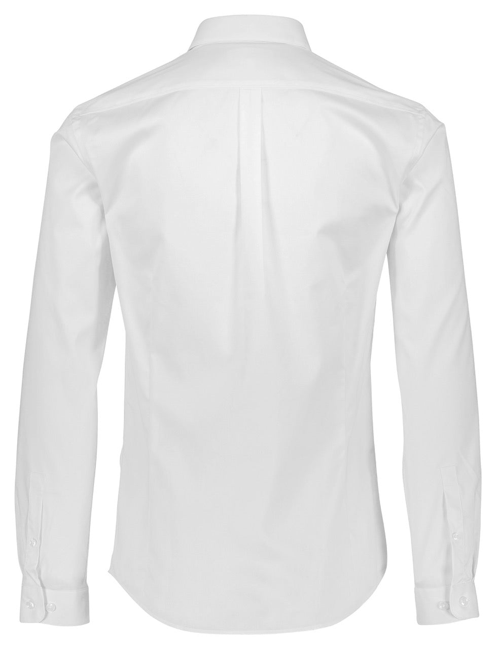 Plain twill stretch shirt L/S