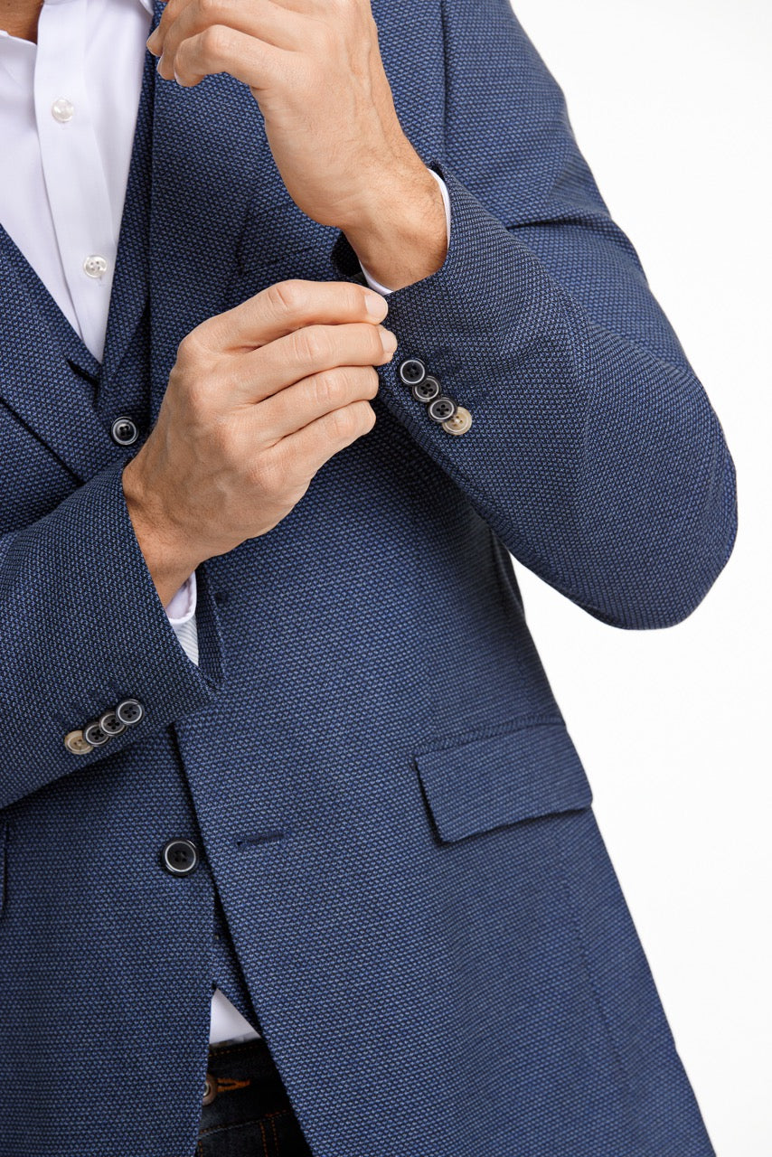 BLAZER - Dobby stretch blazer -  - Hr Ravn